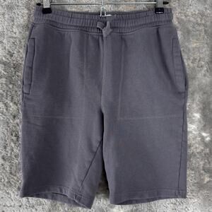 Boden Size 12Y Casual Flat Front Shorts Gray Drawstring Pocket Cotton